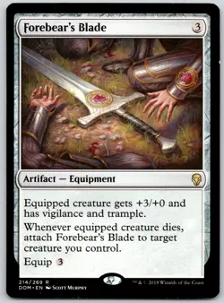 Forebear's Blade - Dominaria DOM - MTG - LP Magic - 214 R - Image 1