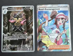 Pokemon TCG Cards Lot Of 2 - Rosa’s Encouragement & Doublade SIR Full Arts - Image 1