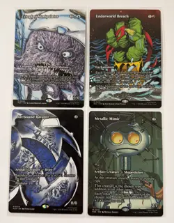 MTG TMNT 65 Card Lot-5 MYTHIC, 10 RARE, 20U, 30C) Doubling Season Splinter P15 - Image 4