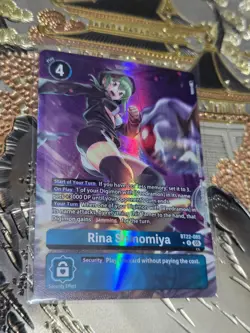 Digimon Card Game Rina Shinomiya (Alternate Art) Rare Cyber Eden BT22-085 R - Image 1
