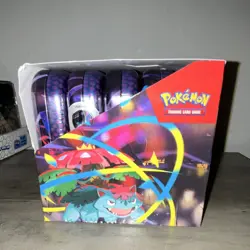 Pokemon MegaEvolution Mini Tin 2025- 10 Tins w/ Display, 2 packs a Tin - Image 2