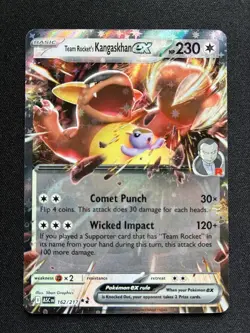 Team Rocket's Kangaskhan EX 162/217 Pokemon Ascended Heroes TCG - Image 1