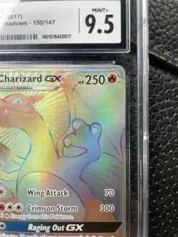 Pokemon TCG Charizard GX Holo Card Burning Shadows 150/147. CGC 9.5 Pop 7 - Image 3