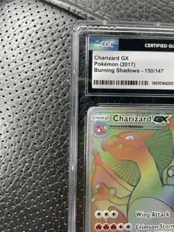 Pokemon TCG Charizard GX Holo Card Burning Shadows 150/147. CGC 9.5 Pop 7 - Image 4