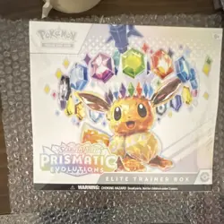 Pokemon Scarlet & Violet Prismatic Evolutions Elite Trainer Box Sealed Eevee - Image 1