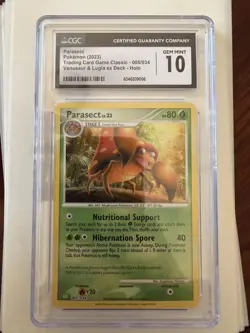 Pokemon Parasect Trading Card Game Classic 005/034 CGC 10 Holo Classic English - Image 1