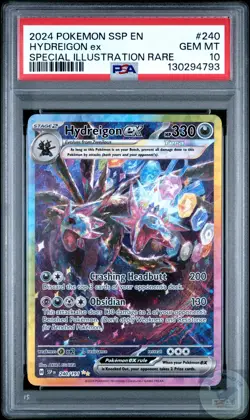 PSA 10 Hydreigon ex 240/191 Surging Sparks Special Illustration Rare Pokemon - Image 1