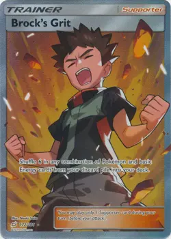 Moderately Played Brocks Grit - 172/181 - Full Art Ultra Rare Pokemon Team Up - Image 1