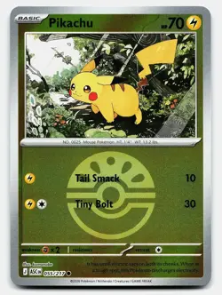 PIKACHU (FRIEND BALL) ME: ASCENDED HEROES 055/217 NM COMMON POKEMON - Image 2