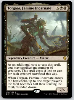 Torgaar, Famine Incarnate - Dominaria DOM - MTG - LP Magic - 108 R - Image 1