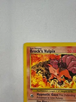 Set of 3 Pokemon Brock's Vulpix Wizard Stamp 37/132 - Image 2