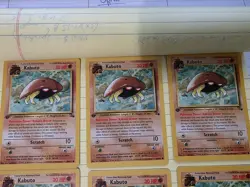 9x Kabuto 50/62 Pokemon Fossil 1st Edition LP+/LP Condition (NINE COPIES!) - Image 2