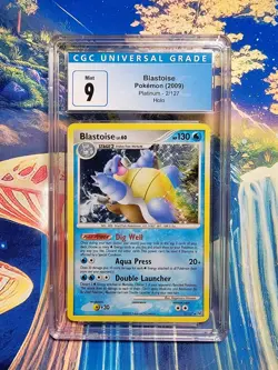 CGC 9 Mint | Pokemon Platinum Blastoise Holo 2/127 Card (Blue Color Match) - Image 1