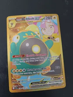 Ionos Bellibolt EX 188/159 Journey Together Gold Secret Rare Pokemon Card NM - Image 1