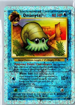 Pokemon Card - Omanyte 57/110 - Legendary Collection 2002 Reverse Holo HP - Image 1
