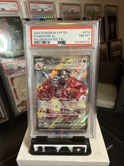 2024 POKEMON SVP EN-SV BLACK STAR PROMO PALDEAN FATES TIN CHARIZARD EX PSA 8 074 - Image 3