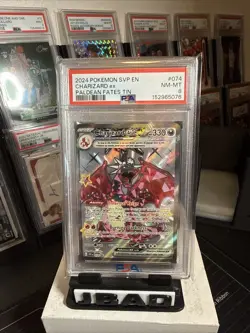 2024 POKEMON SVP EN-SV BLACK STAR PROMO PALDEAN FATES TIN CHARIZARD EX PSA 8 074 - Image 5