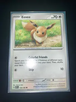 Pikachu 025 & Eevee 133 - Pokemon Together PROMO Stamped - NM Condition - Image 4