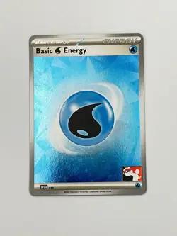 Play! Pokemon Prize Pack 6 Cosmo Holo Water Basic Energy SVE011 - Image 1