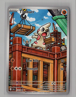 Timburr - 125/086 - Pokemon TCG Black Bolt Illustration Rare NM - Image 1