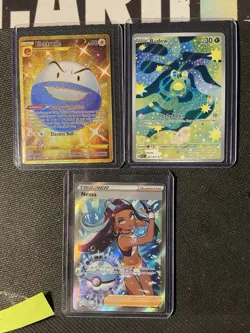 Pokemon TCG Lot of 3 Budew Illustration, Nessa Full Art & Electrode Secret NM - Image 1