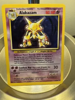 Alakazam - Holo - 1/102 Base Set - Pokemon TCG - 1999 - Image 1