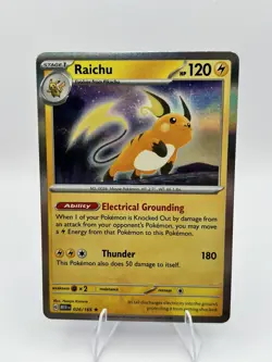 Pokemon 151 Raichu 026/165 Reverse Holo Rare SV EN NM - Image 1