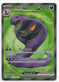 Pokemon 151 Arbok ex 185/165 Ultra Rare Near Mint - Image 1
