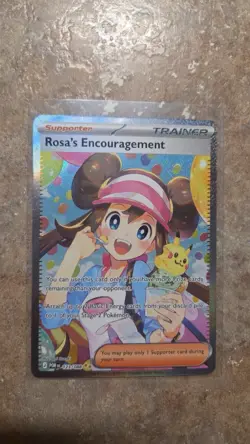 Rosa’s Encouragement 123/088 Perfect Order Special Illustration Rare Pokemon TCG - Image 1
