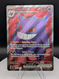 Pokemon TCG: Temporal Forces (193/162): Gengar EX Full Art Ultra Rare (NM) - Image 1