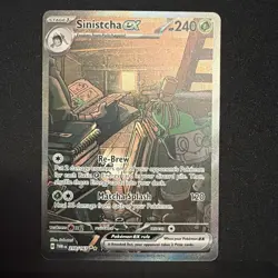 Sinistcha ex 210/167 SIR Special Illustration Rare Twilight Masquerade Pokemon - Image 1
