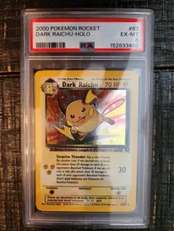 2000 POKEMON ROCKET #83 DARK RAICHU-HOLO PSA 6 rare vintage - Image 1