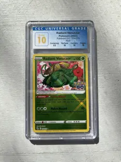 Radiant Venusaur 004/078 Pokemon Go CGC Pristine 10 With Rare Sub-grades - Image 1