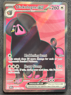 Oinkologne ex Pokemon Scarlet & Violet Base Set 234/198 Full Art Ultra Rare NM - Image 1