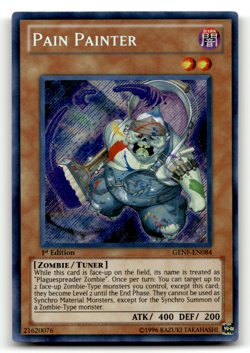 Pain Painter GENF-EN084 1st Edition Secret Rare Generation Force LP - Image 1