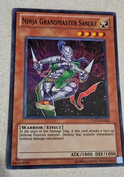 1x Yu-Gi-Oh! Ninja Grandmaster Sasuke - TU07-EN002 - Super Rare - NM - Image 1