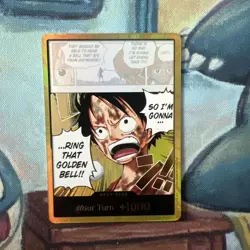 One Piece Gold DON!! OP15 Luffy Ring That Golden Bell Adventure On Kami's Island - Image 1