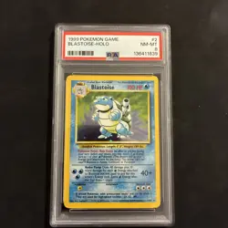 1999 POKEMON BASE SET UNLIMITED #2 BLASTOISE-HOLO PSA 8 - Image 1