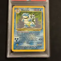 1999 POKEMON BASE SET UNLIMITED #2 BLASTOISE-HOLO PSA 8 - Image 2