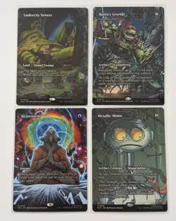 MTG TMNT 65 Card Lot-5 MYTHIC, 10 RARE, 20U, 30C) Raph’s Jitte The Ooze P17 - Image 5
