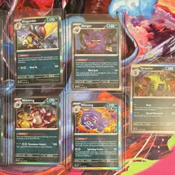 Pokemon TCG mixed Holo Lot - Yveltal, Tyranitar, Gengar, 9 Cards - Image 3