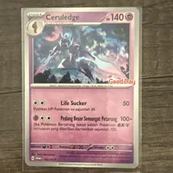Pokemon Ceruledge Promo Card 2024 Indonesia Edition, Stamped, Good Day - Image 1