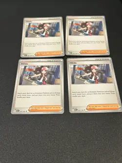 Pokemon TCG Hilda Playset (x4 Cards) Non-Holo White Flare 84/86 ENGLISH NM - Image 1