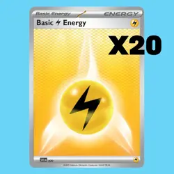 20x Lightning Energy Pokemon Cards - 2025 Scarlet & Violet - Pack Fresh - Image 1