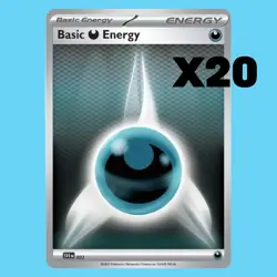20x Darkness Energy Pokemon Cards - 2025 Scarlet & Violet - Pack Fresh - Image 1