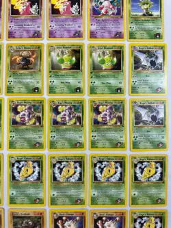 Vintage Pokemon Card Lot 168 Cards WOTC Era, Gym Series, Team Rocket, Trainer - Image 5