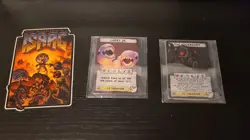Binding of Isaac Four Souls Unboxing of Isaac Doom Cards and Sticker - Image 1