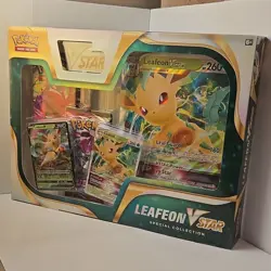 Pokemon TCG Leafeon VSTAR Special Collection Box Booster Promo Cards English - Image 1