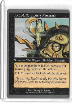 Magic The Gathering Unglued B.F.M. Both Halves - Image 2