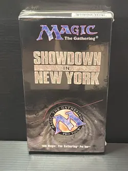 MTG MAGIC THE GATHERING SHOWDOWN IN NEW YORK 1996 RARE SEALED VHS PROSHIPPER - Image 1